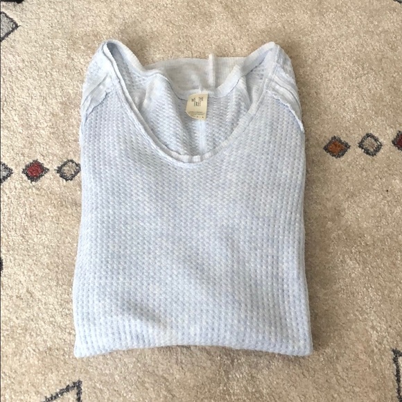 Free People Light Blue Thermal - Picture 3 of 4
